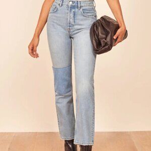 Reformation Cynthia Patch High Rise Jeans
